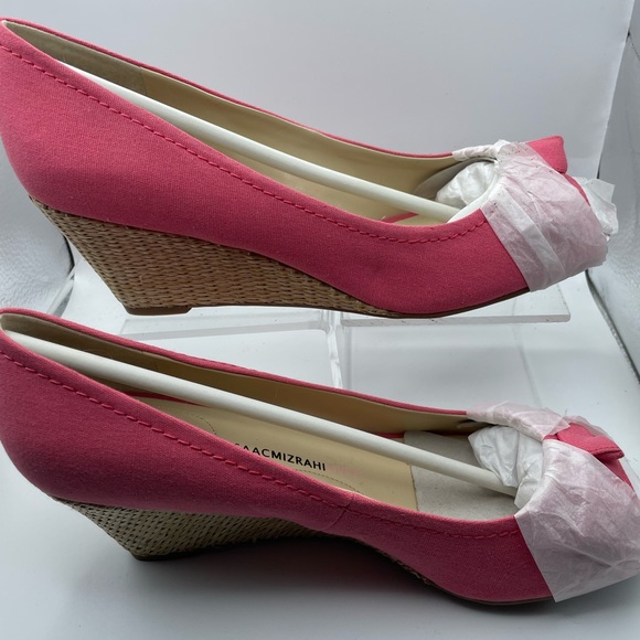 ISSAAC MIZRAHI pink wedge shoes 10w - Picture 11 of 16